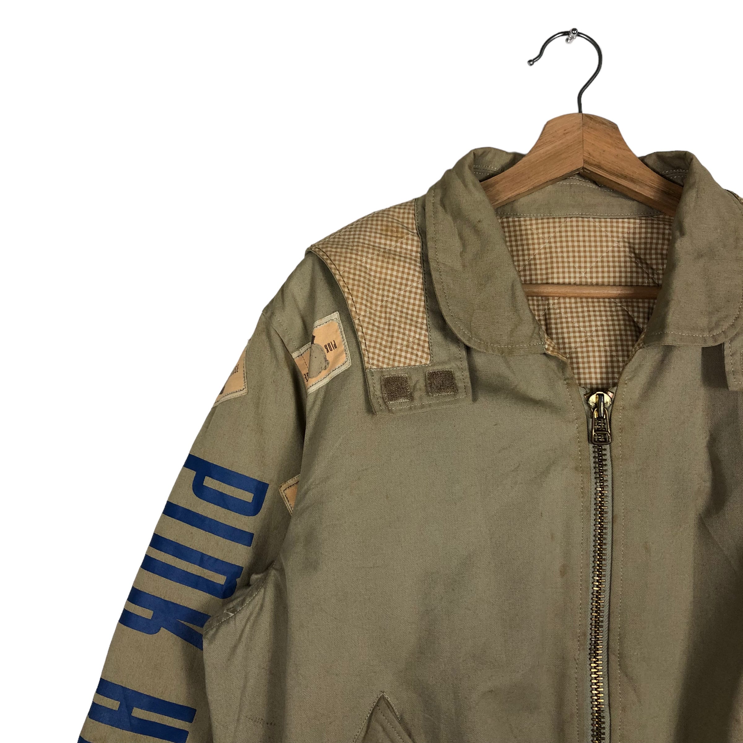 Vintage 90s Pink House Japan Bomber Jacket With Patches (size M