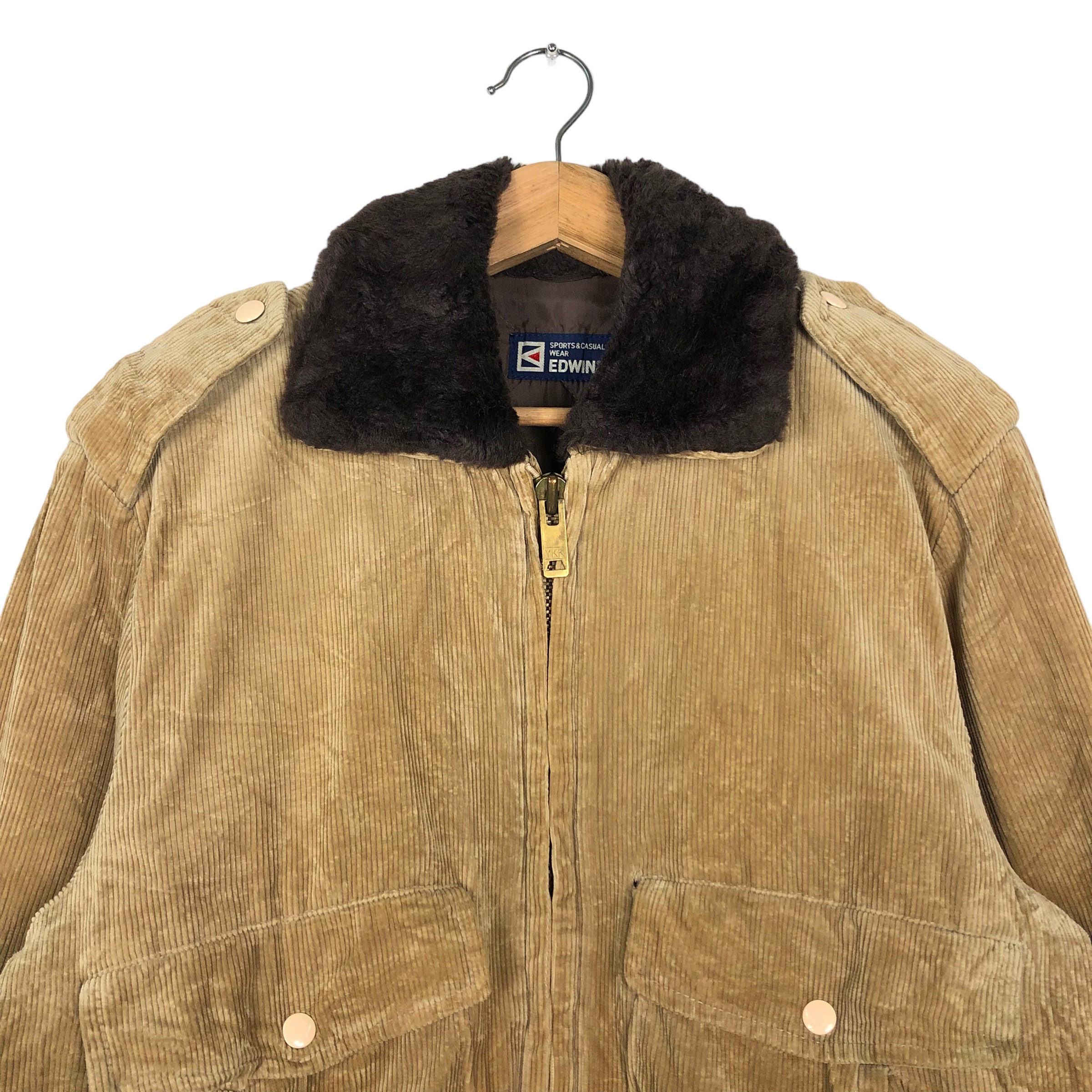 2025年冬【法人向けお歳暮】 PICK!!! Vintage Edwin Corduroy Jacket Bomber Biker 90's ジャケット・アウター