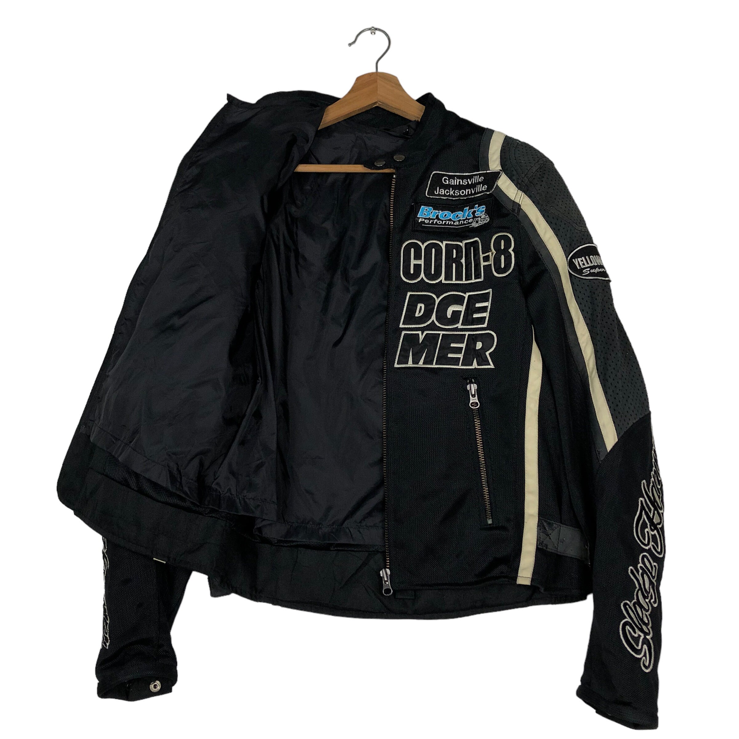 Vintage Biker Racing Jacket Yellow Corn Sledge Hammer - Etsy Israel