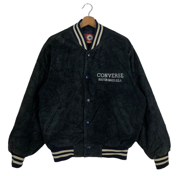 ジャケット・アウター 90s converse suede leather bomber jacket PICK!!! Vintage 90's Suede Leather Bomber Jacket Converse
