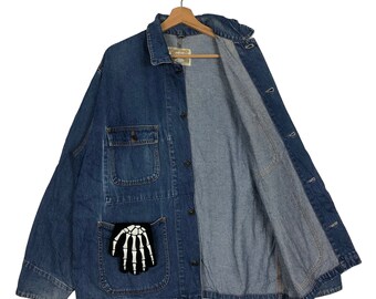 Vintage 90s Denim Chore Jacket, Union Made, Large - Etsy