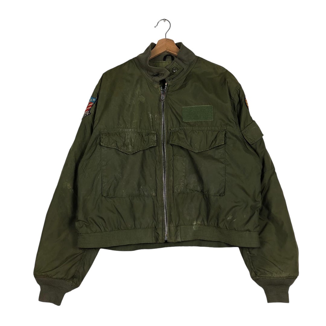 Vintage 70's Fly Bomber Jacket Military Made in USA - Etsy