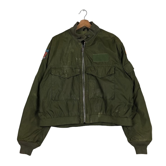 Vintage 70's Fly Bomber Jacket Military Made in USA - Etsy