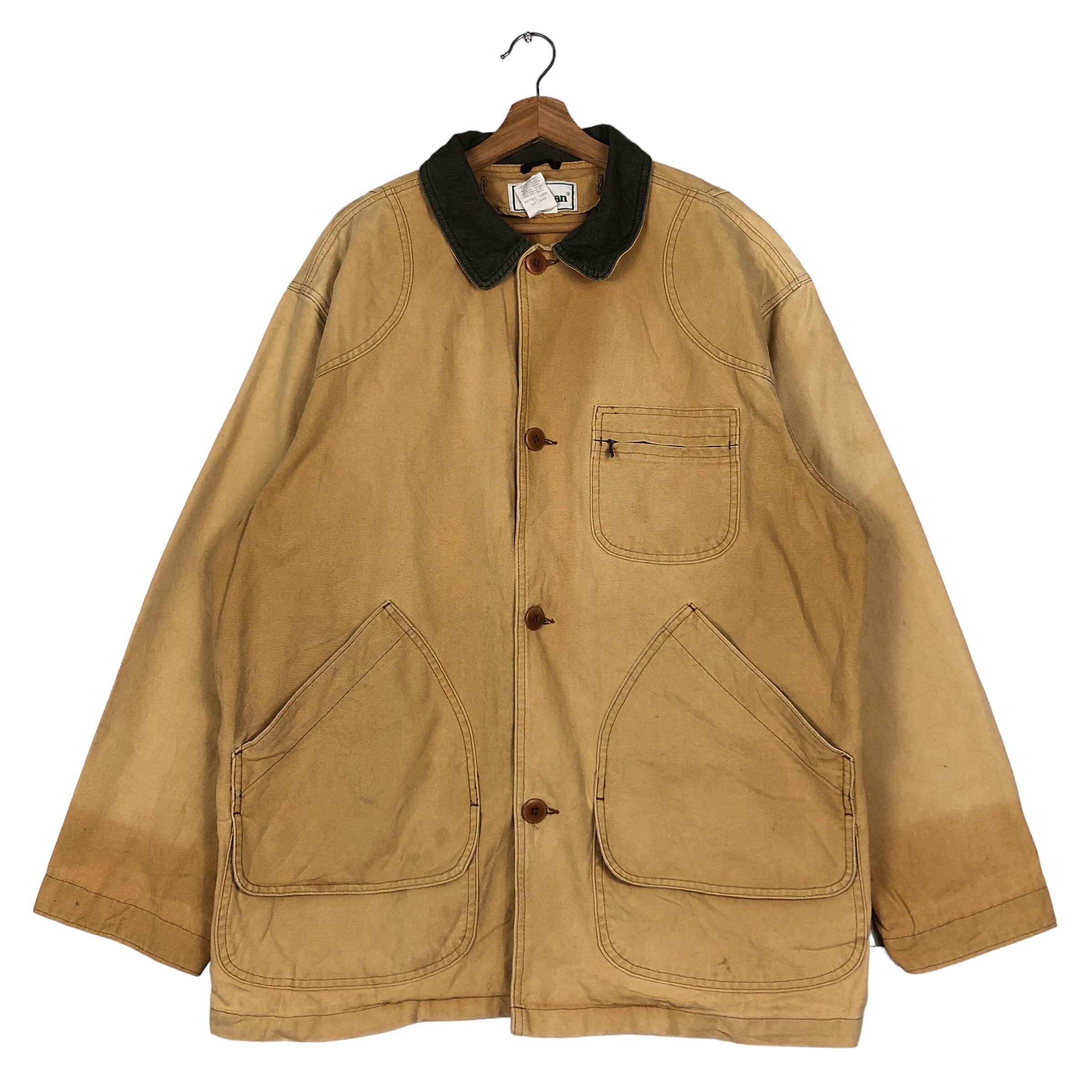 PICK!!! Vintage Hickory Chore Detroit Work Jacket L.l.bean USA PICK!!! Vintage Hickory Chore Detroit Work Jacket L.l.bean USA