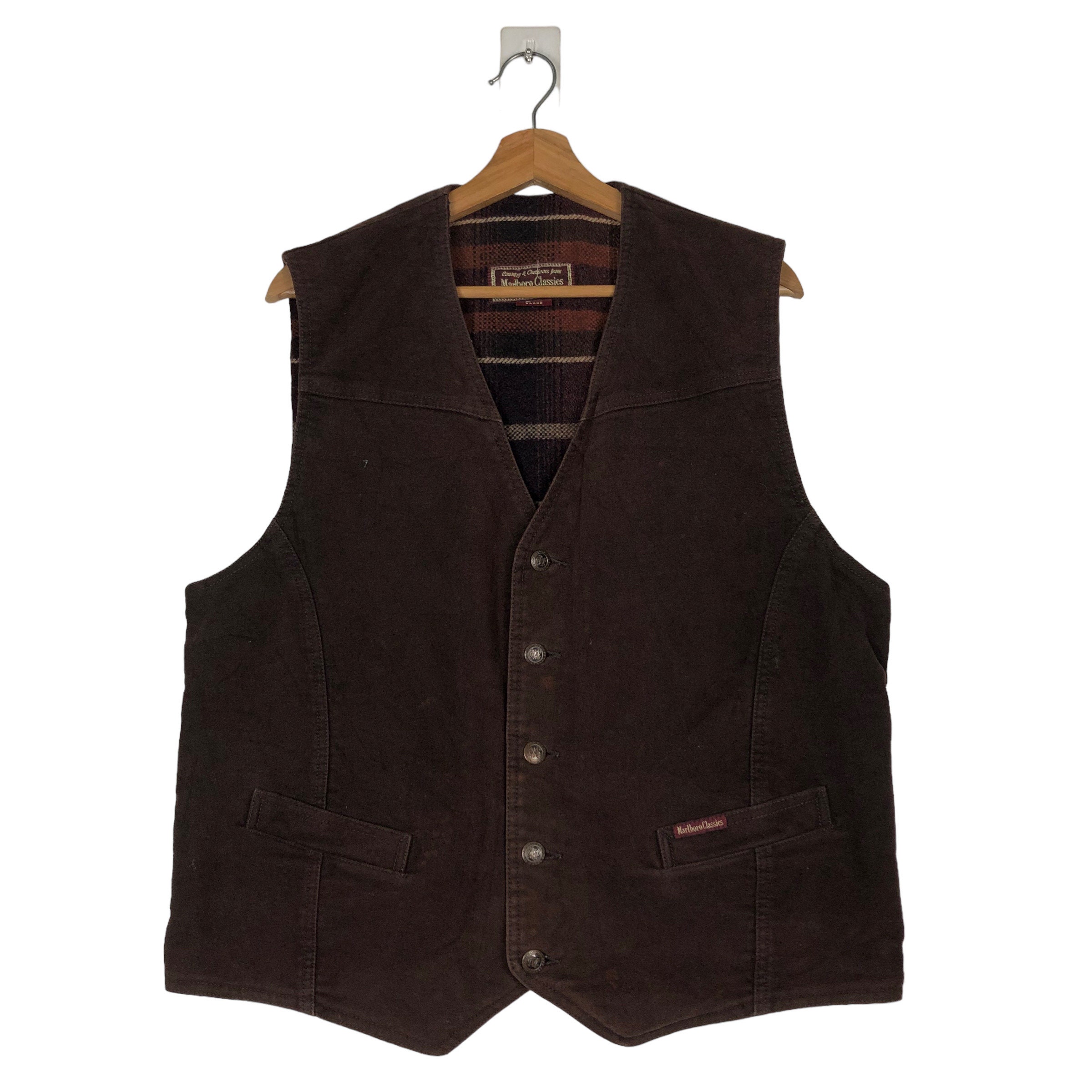 Vintage Marlboro Classic Vest Blanket Lining - Etsy