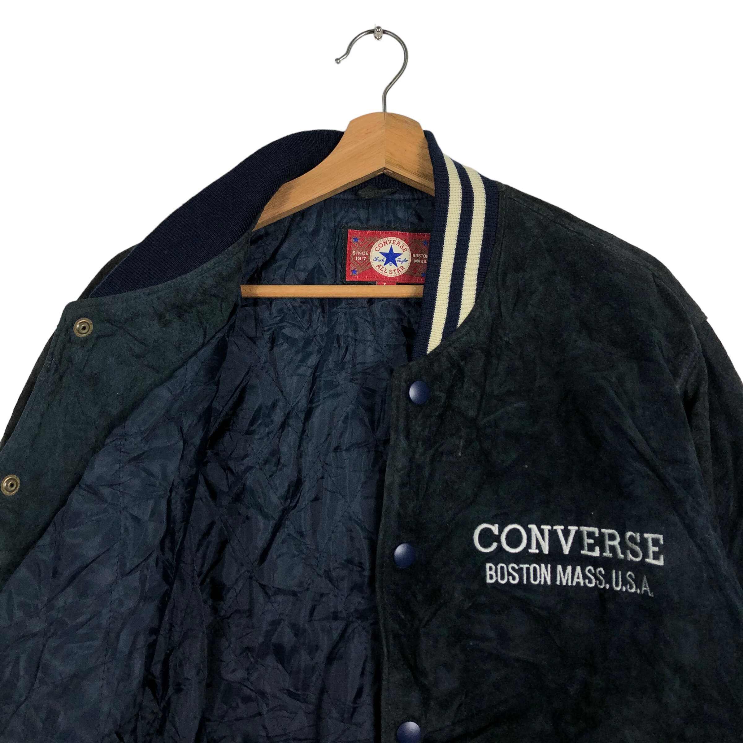 ジャケット・アウター 90s converse suede leather bomber jacket PICK!!! Vintage 90's Suede Leather Bomber Jacket Converse