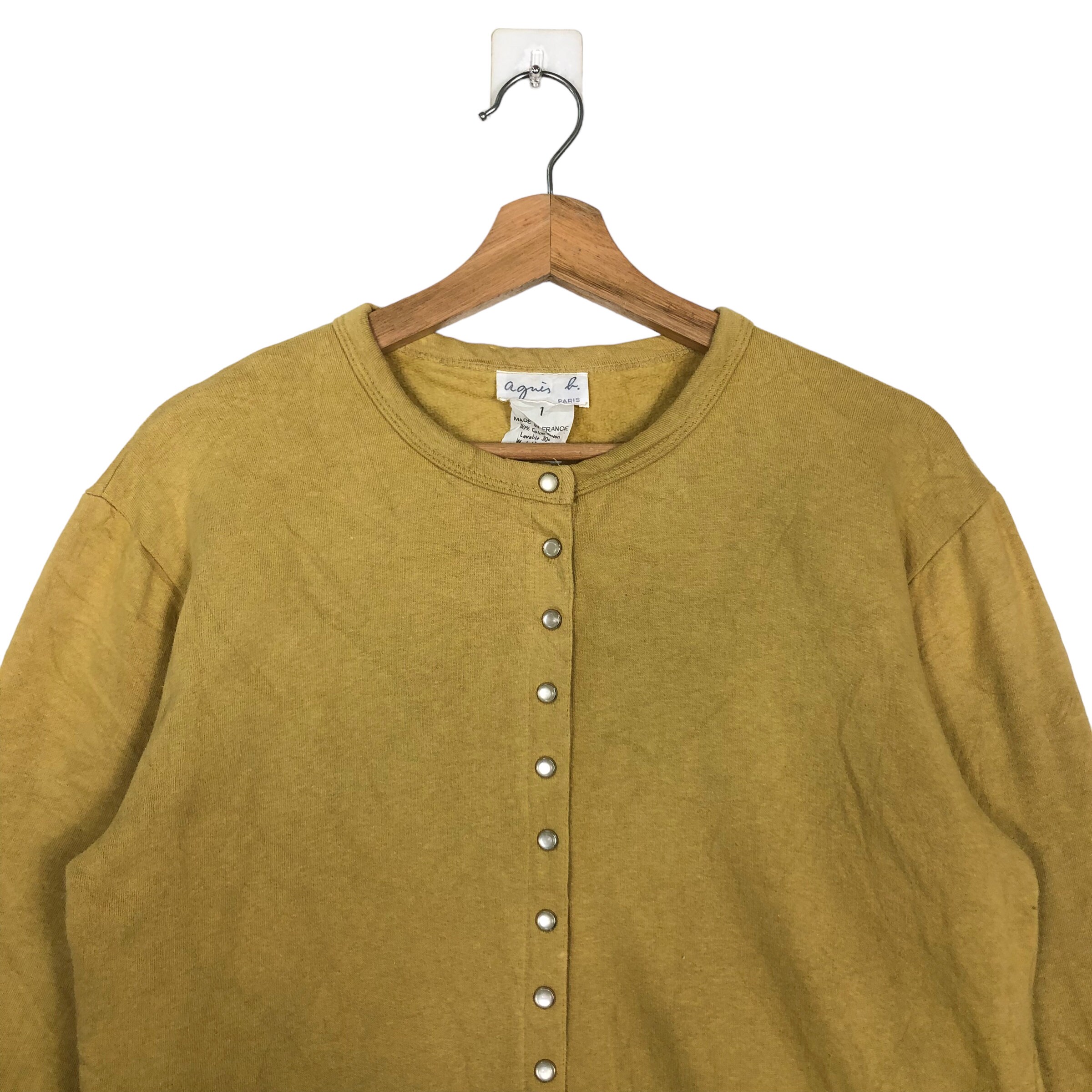 90s ~00s Vintage agnès b Sweat Cardigan 90s ~ 00s Vintage agnès b Sweat Cardigan Cardigan