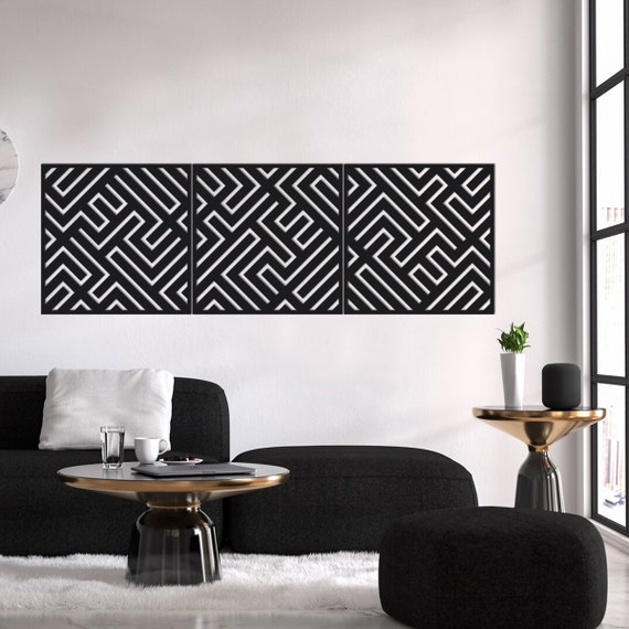 Maze Wall Art Wood Wall Decor Wall Art Housewarming Gift Etsy