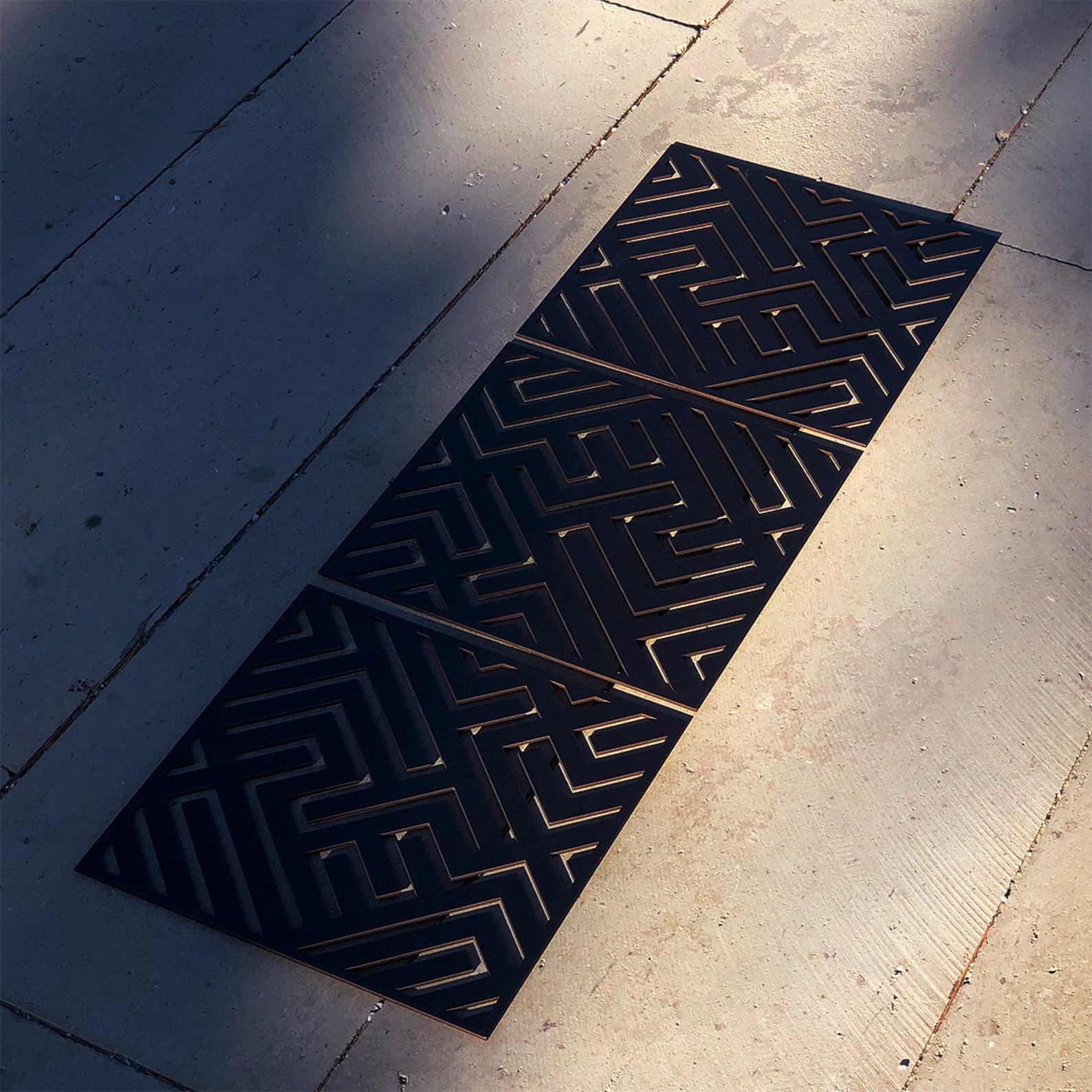 Maze Wall Art Wood Wall Decor Wall Art Housewarming Gift Etsy