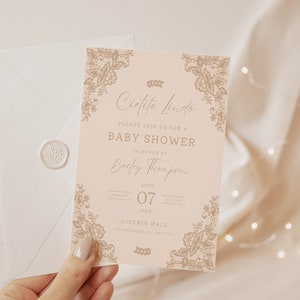 Cielito Lindo babyshoweruitnodiging, Talavera babyshoweruitnodiging, digitale Boho-uitnodiging, neutrale babyshoweruitnodiging, Papel Picado