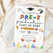 Editable Preschool Graduation Invitation, Prek Announcement Party ...