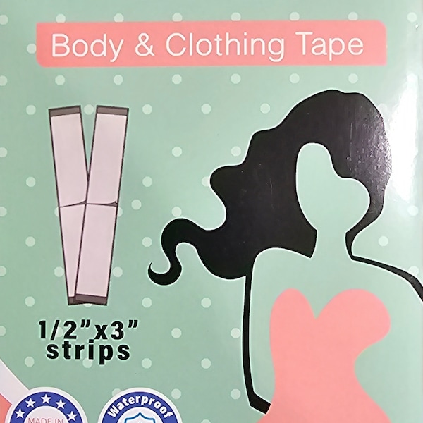 Fearless Body and Clothing Tape Double-Sided Waterproof Fashion Tape 50 Strips