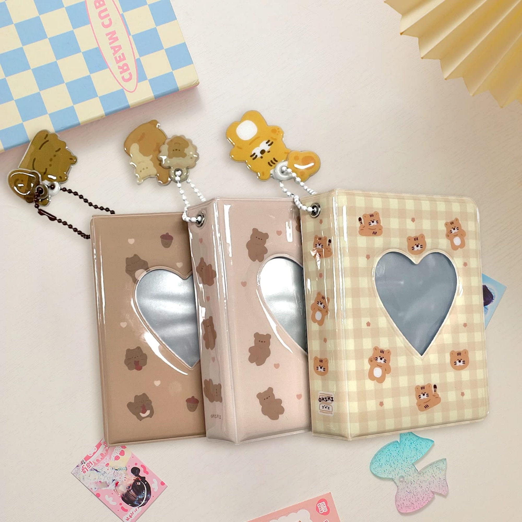 1pc Mini Album Keychain, Card Holder Style For Storing 1inch Photos,  Perfect Gift For Couples To Record Memories