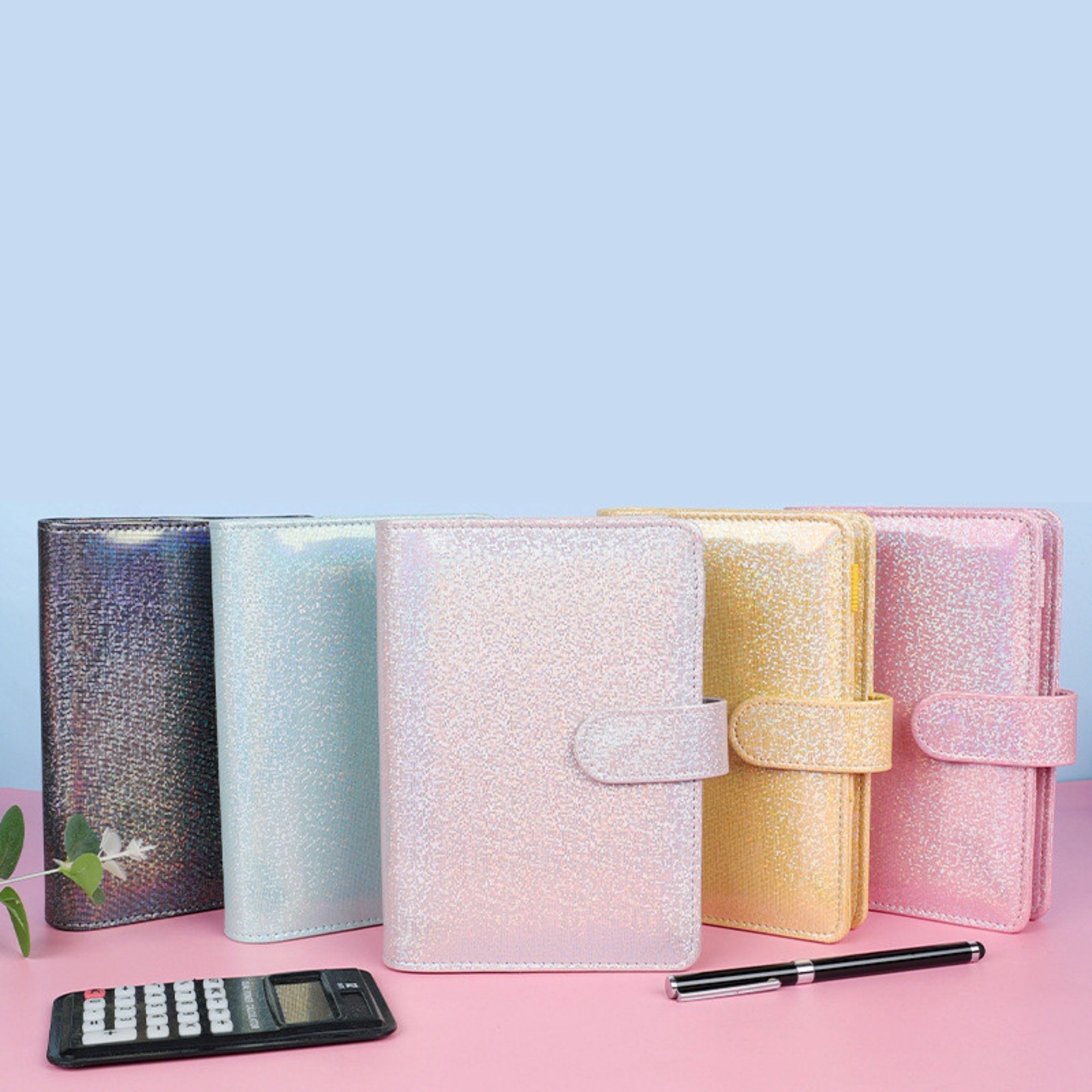 Pu Leather Binder Zipper Money Saving Envelope A7 Flip Budget Planner  Notebook Cover Folder Agenda Stationery Supplies Organizer