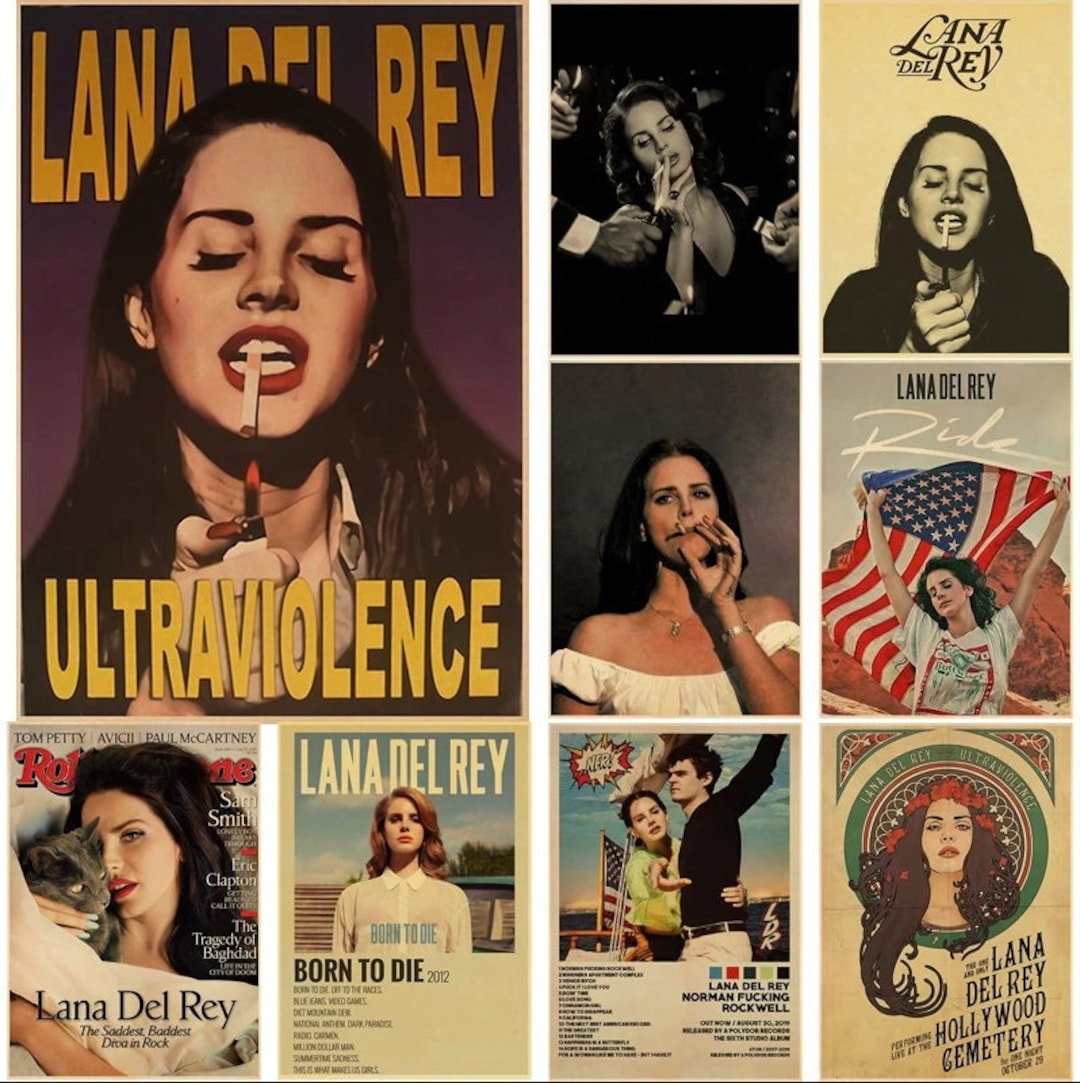 Buy Singer Lana Del Rey Vintage Posters Born to Die Retro Kraft Online
