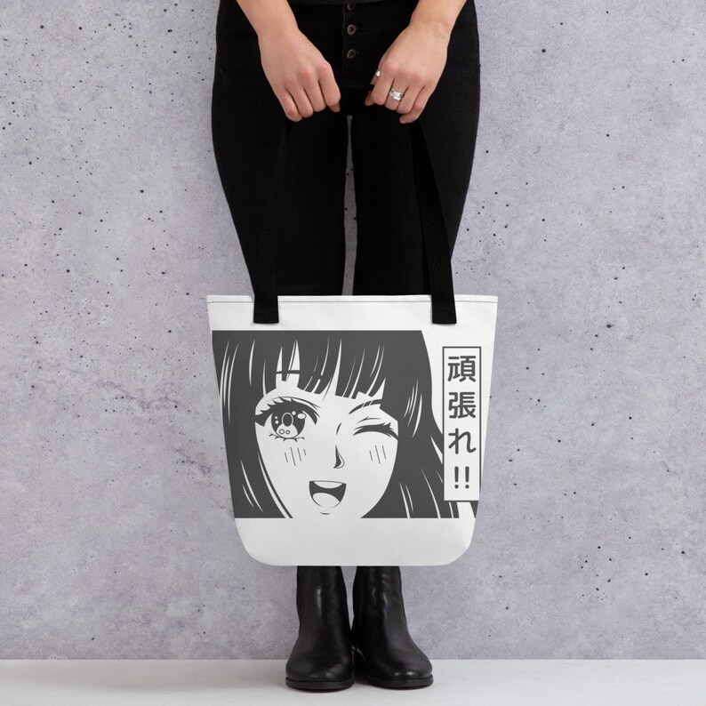 Anime Girl Tote Bag Anime Tote Bag Anime Character Bag Etsy