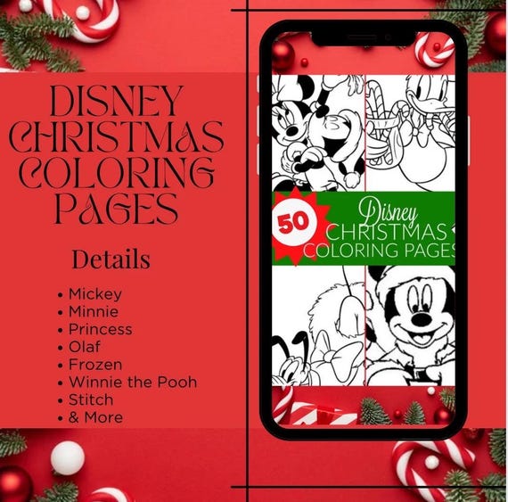 Mickey & Friends Christmas Coloring Pages – Holiday Kids Activity