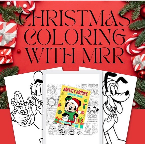 Mickey & Friends Christmas Coloring Pages – Holiday Kids Activity
