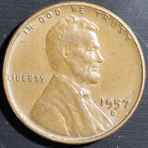 1957 D Wheat Penny error