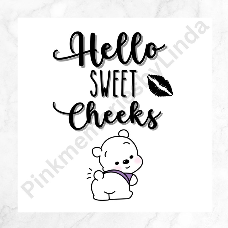 Cute Bear Toilet Paper Sublimation Bathroom Designs Decor PNG Etsy