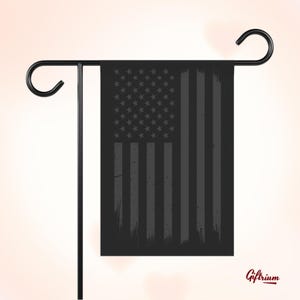 Distressed American Flag Garden Banner  Patriotic Outdoor Flag | Veteran Gift| Military Support Flag | USA patriot Decor | Outdoor Yard Sign
