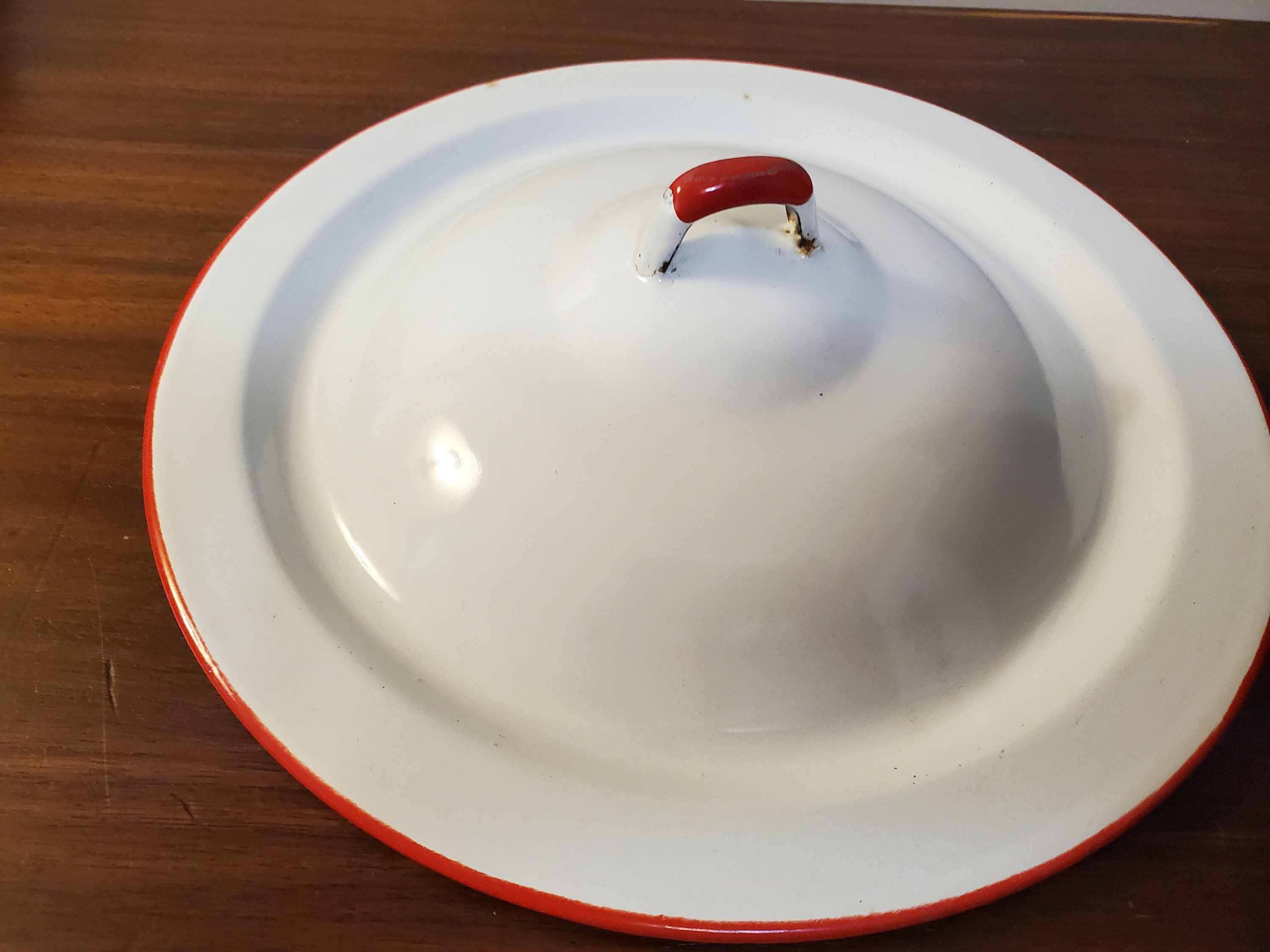 Vintage Enamelware / Diaper Pail With Lid Etsy