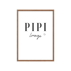 Pee Lounge | Bathroom Poster | Guest Restroom | Toilet | Minimalist | Home | Download