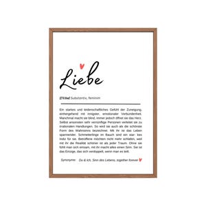 Love Definition | Poster | Instant Download | Gift | Love Quote | Valentine&#39;s Day