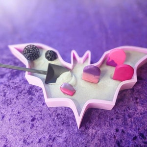 Pastel Goth Zen Garden | Girly Goth Zen Garden | Graveyard Fidget Toy | Bat | Fairycore | Witchy | Fairy Garden | Sand Art | Play Sand Toy
