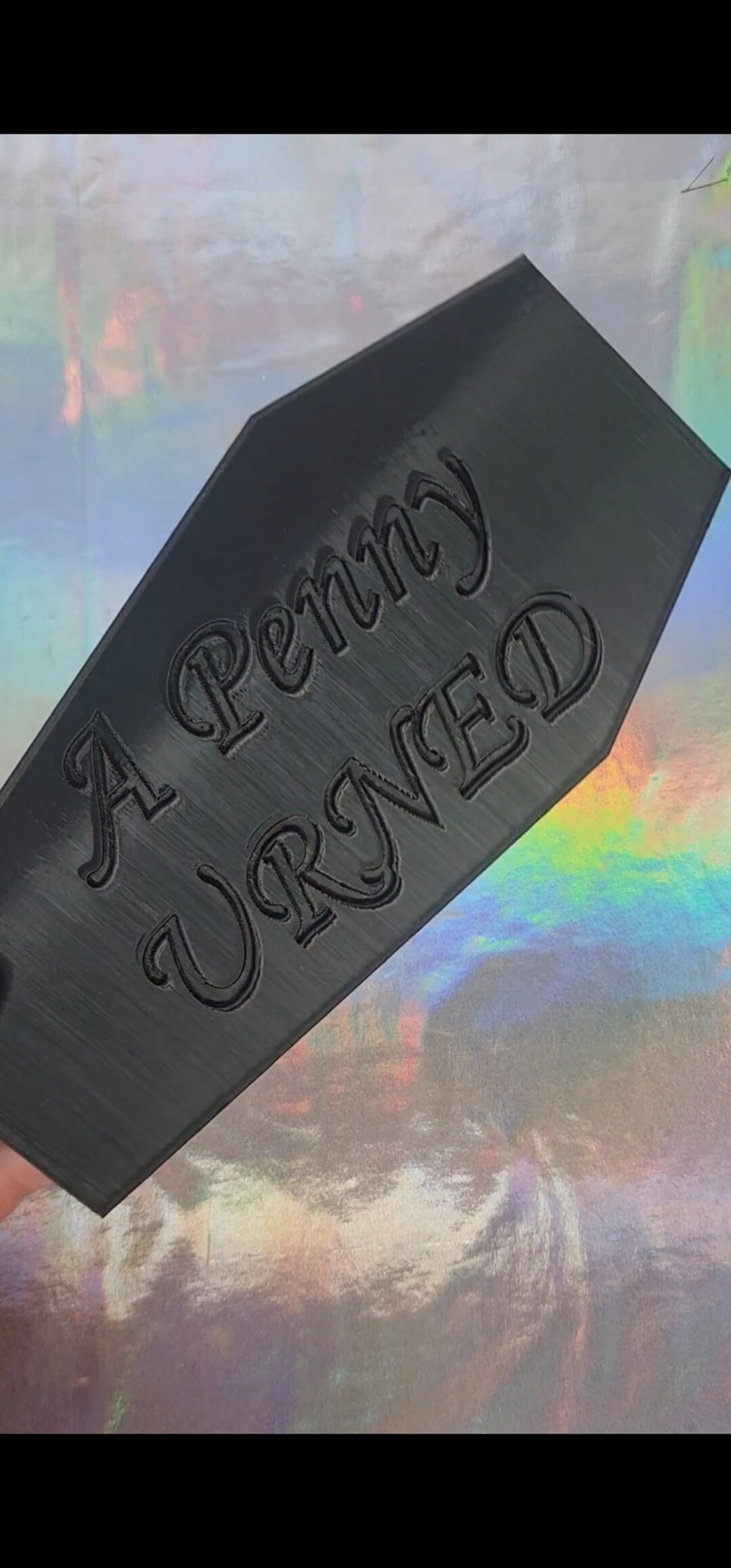 Goth Piggy Bank Coffin Coin Bank Spooky Coin Collection Punny Dark