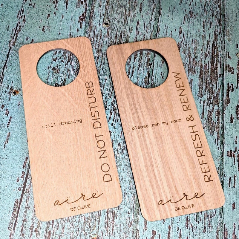 Hotel Door Hanger Etsy