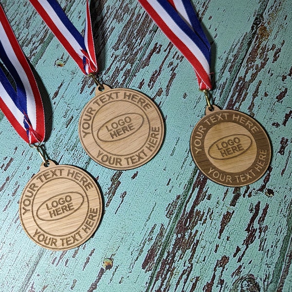 Personalised Wooden Medals for Sports and Achievements | bulk wooden medals, football medals, 5k medals, kids medals, personalized medals