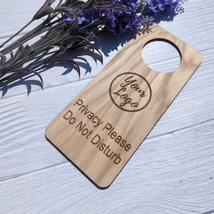 Privacy Please, Do Not Disturb - Wooden Door Hanger, Personalised Sign, Door Sign for Peace & Quiet, Home Working, WFH, Meditation Sign