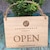 Personalised Wooden Open and Closed Sign for Business - Eco-friendly 2 ...