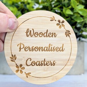 Custom Bamboo Coasters