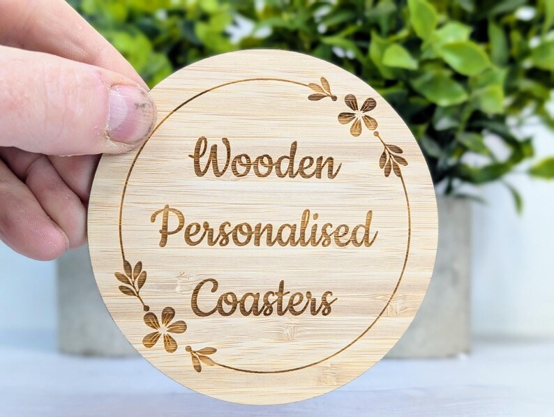 Custom Bamboo Coasters