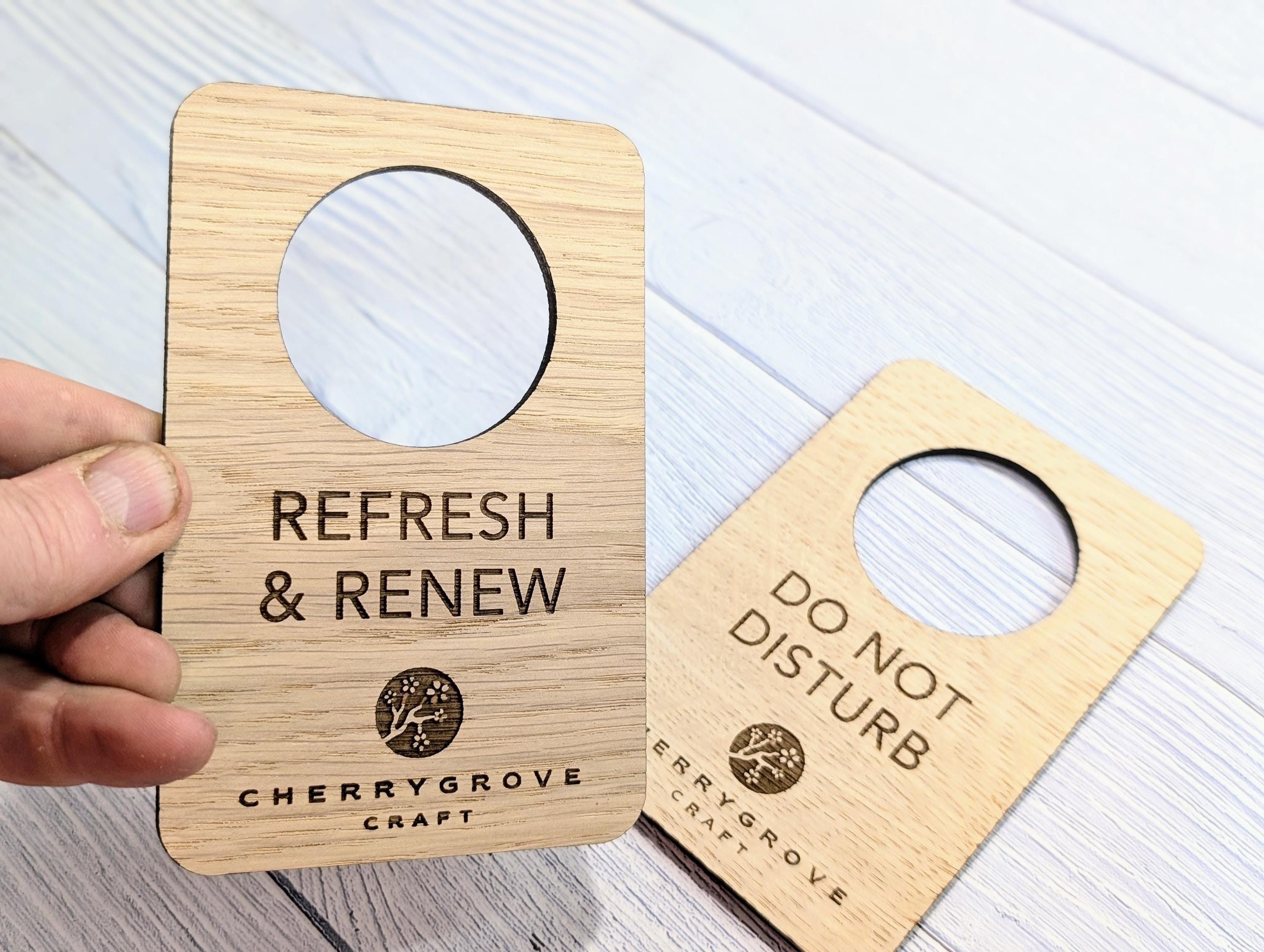 Unique Do Not Sign Custom Do Not Disturb Reversible Sign | Wooden Door Hanger ...