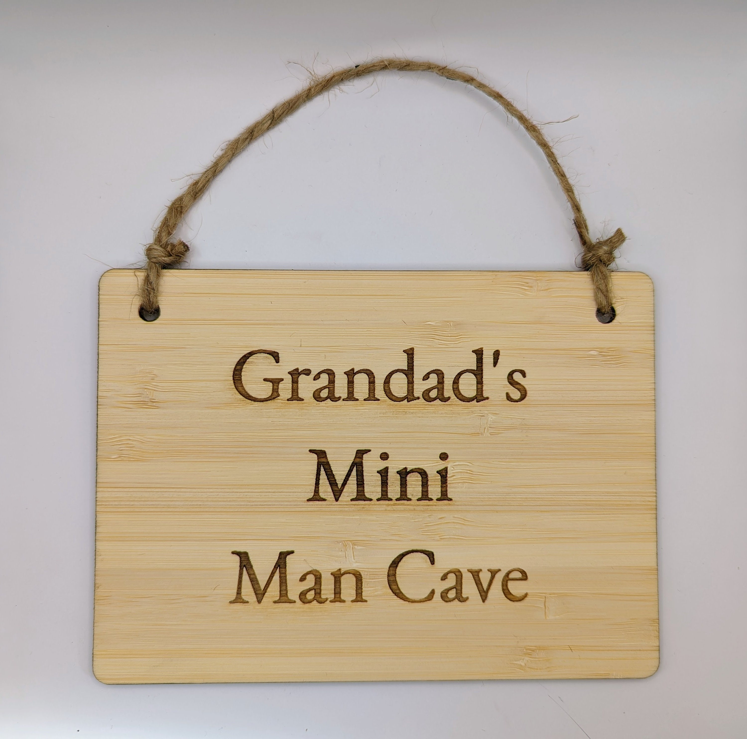 Personalisierte Bambus hngende Schilder - Nachhaltiges und anpassbares  Geschenk - 4 Gren, Geschenk zum Vatertag - Etsy.de