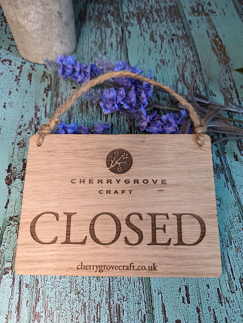 Personalised Wooden Open and Closed Sign for Business - Etsy Australia