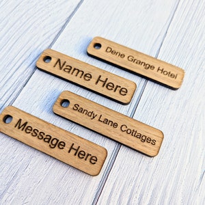 Personalised Keyrings Custom Keyfobs Wooden Keyring Oak Wood Bulk Wooden Key Chain Oak Keyring Bulk Keyrings image 3