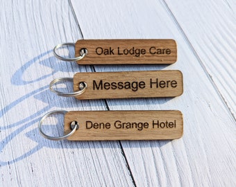 Personalised Keyrings | Custom Keyfobs | Wooden Keyring | Oak Wood | Bulk | Wooden Key Chain | Oak Keyring | Bulk Keyrings