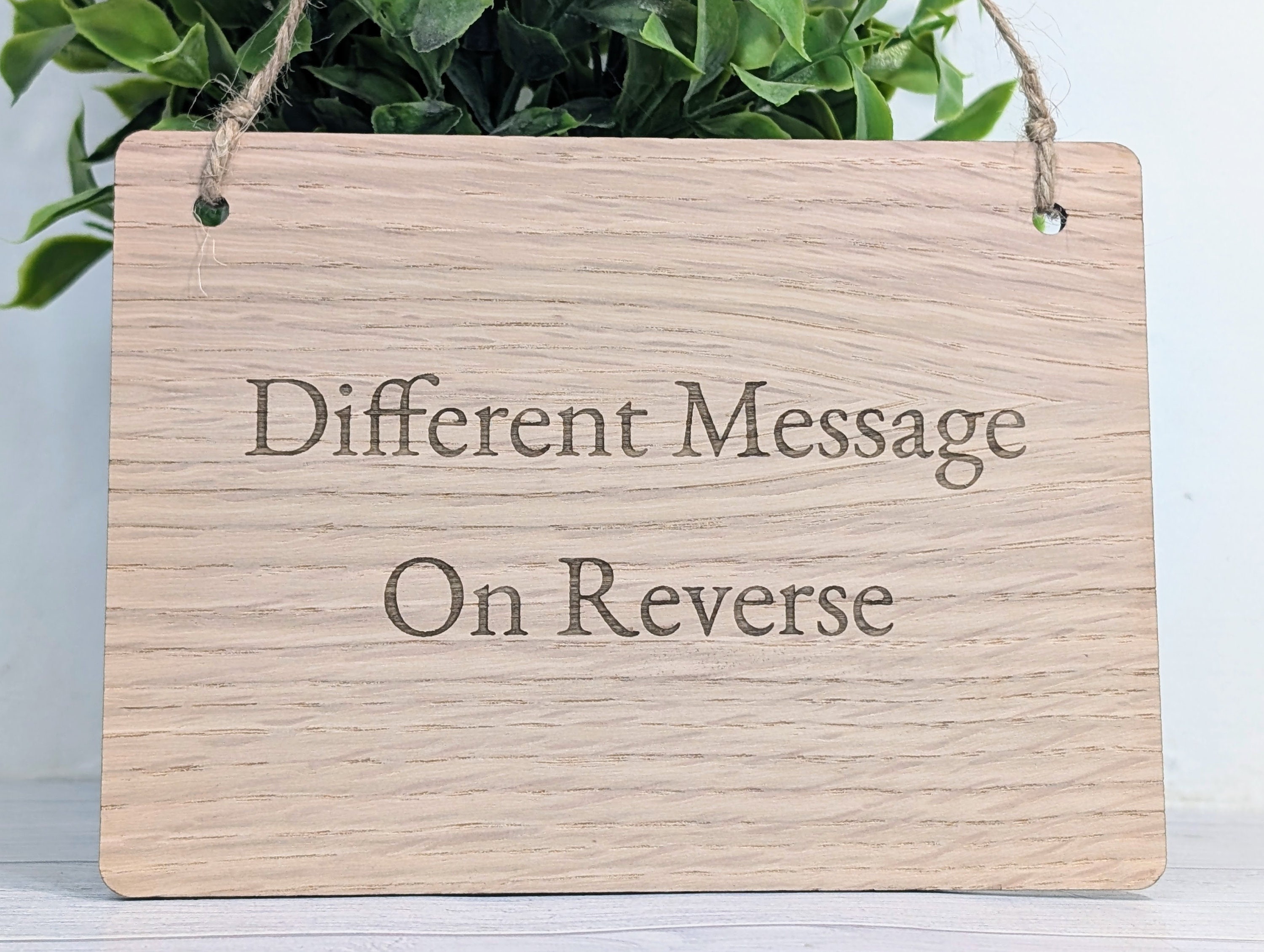 Double Sided Wooden Personalised Sign | Personalised 2 Sided Wooden ...