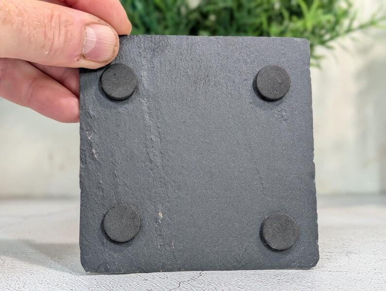 Personalised Slate Coaster – Custom Engraved Slate Drink Coaster, Eco ...
