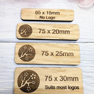 Wooden Name Badges, Custom Oak Veneered Business & Retail, Eco-Friendly, Multiple Sizes/Attachments, Personalised Delegate Badges image 7