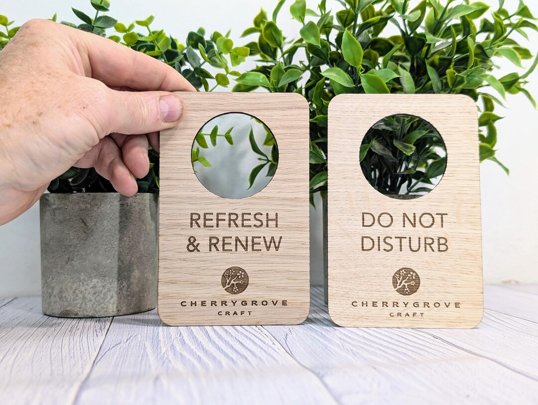Unique Do Not Sign Custom Do Not Disturb Reversible Sign | Wooden Door Hanger ...
