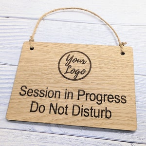 Session in Progress Do Not Disturb Sign - Handmade Wooden Door Hanger ...