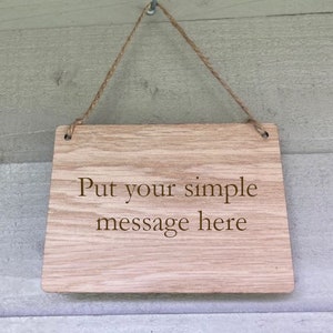Wooden Personalised Sign | Personalised Wooden Hanging Sign | Birthday Gift | Man Cave Sign | Bar Sign | Door Sign | Hanging Sign | Den Sign