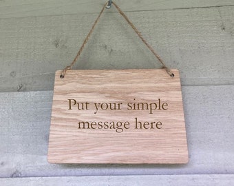 Wooden Personalised Sign | Personalised Wooden Hanging Sign | Birthday Gift | Man Cave Sign | Bar Sign | Door Sign | Hanging Sign | Den Sign
