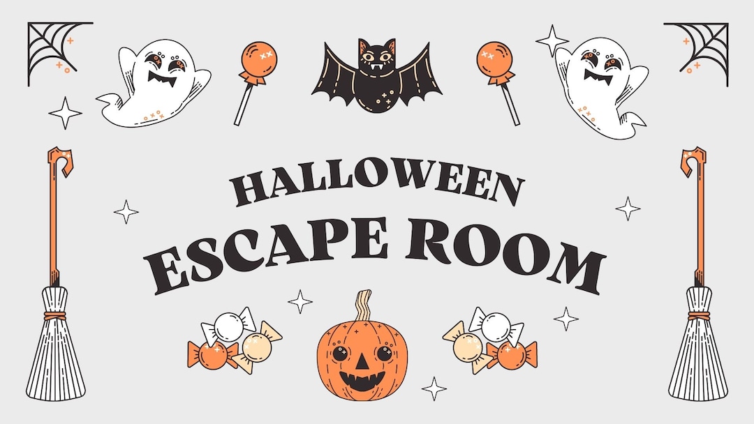 Halloween Escape Room for Kids Printable Escape Room Etsy