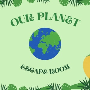 Our Planet Escape Room for Kids | Printable Escape Room, Birthday Party Game, Birthday Game, Birthday Escape Room